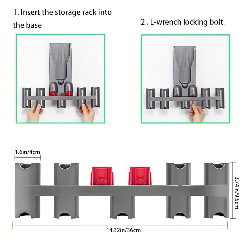 1pc Accessory Holder Attachment Organizer Compatible with Dyson V7 V8 V10 V11 Cordless Stick Vacuum Cleaner Attachment Holder Docking Station