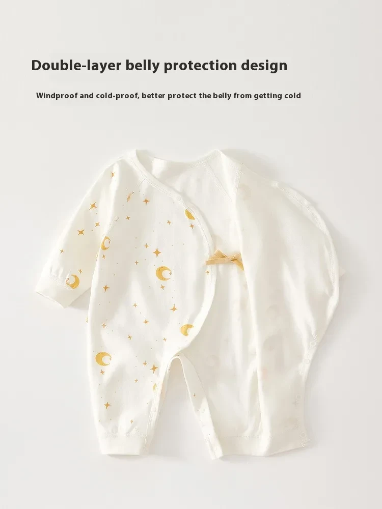 Pure Cotton Newborn Baby Jumpsuit Boneless