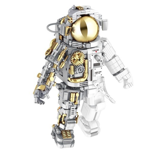Small Particle Children's Building Blocks Toys Semi-mechanical Astronaut Educational Assembly Creative Ornament Model Gift STEM Educational Toys