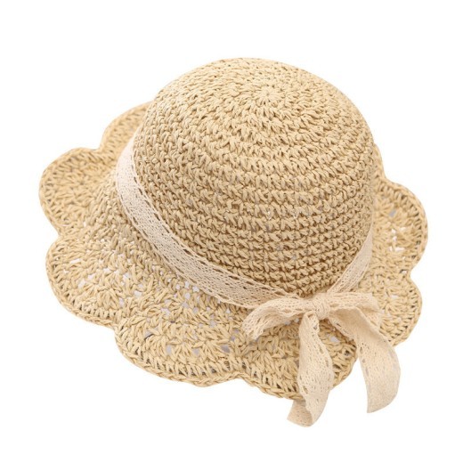 Summer Sunshade Big Brim Sun-proof Children's Straw Hat