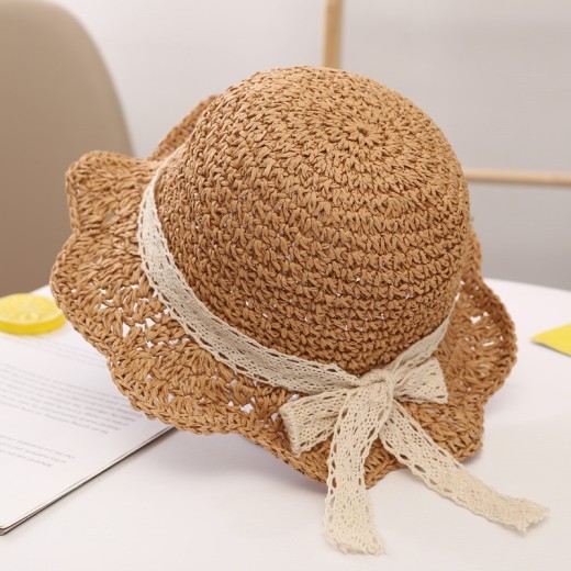 Summer Sunshade Big Brim Sun-proof Children's Straw Hat
