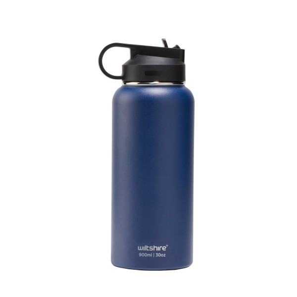 Stainless Steel Bottle Navy 900ml  - Wiltshire