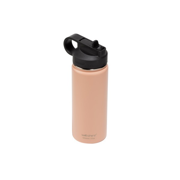 Stainless Steel Bottle Peach 500ml  - Wiltshire