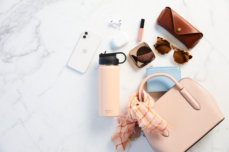 Stainless Steel Bottle Peach 500ml  - Wiltshire