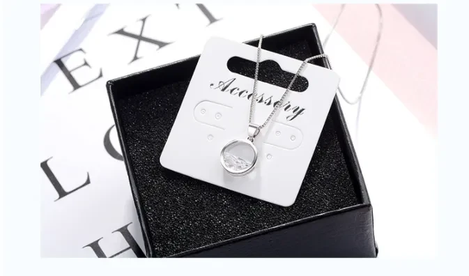 Zircon Pendant Necklace Short Clavicle Chain