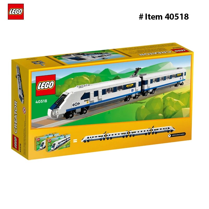 Lego 40518 Creator High-Speed Train 2  Connected Carriage with Driver's Compartment and Sloping Front