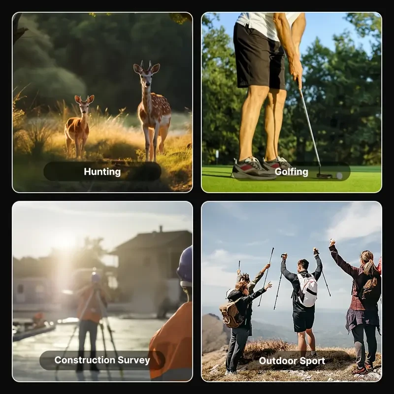 REVASRl 5-990m Laser Rangefinder with 6X Monocular