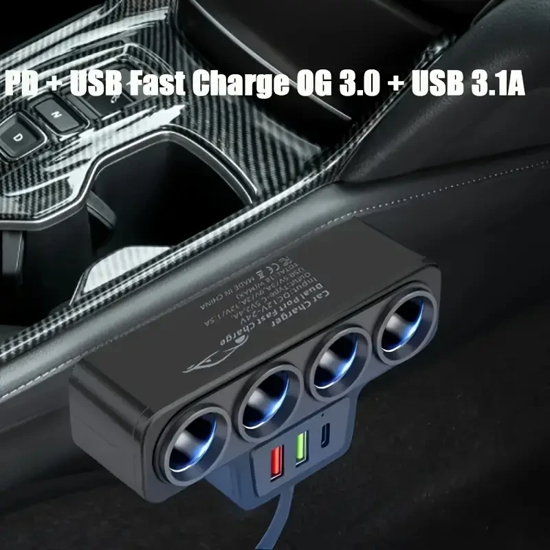 Yixingjia Four-Port Car Charger