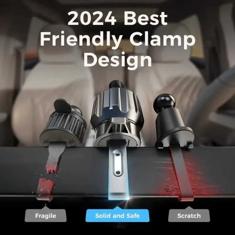 LISEN 3 in1 Universal 360 Adjustable Gooseneck Vacuum Suction Cup Car Phone Holder