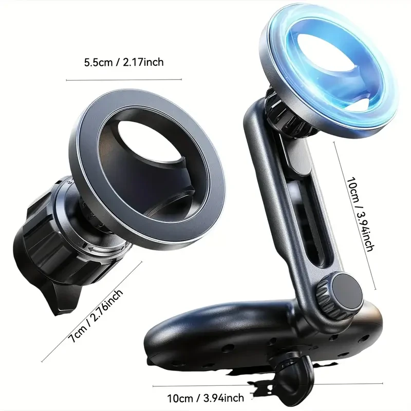 LISEN 3-in-1 Adjustable CD Phone Holder for Car