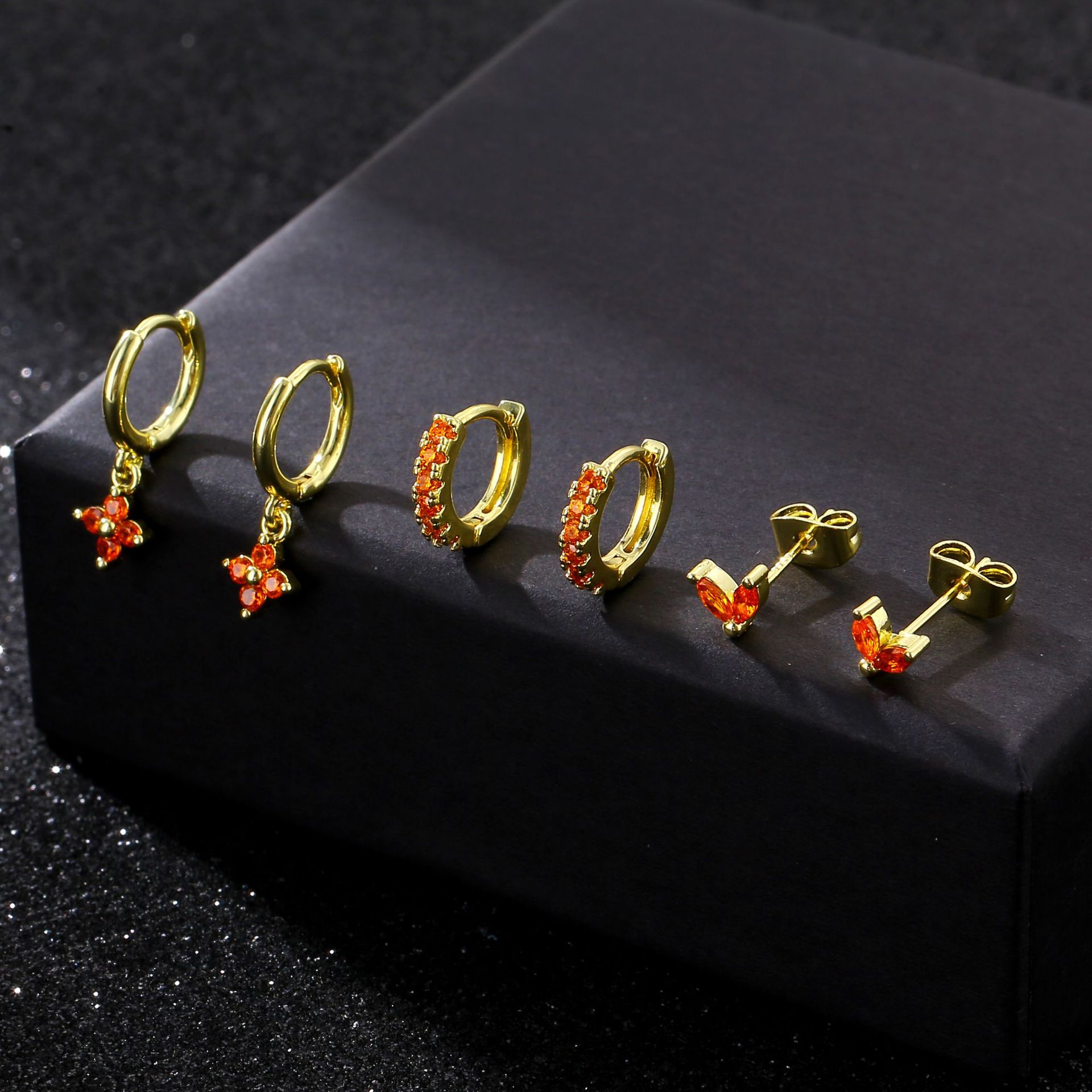 European And American Fashion Ins Personalized Diamond-embedded Wear Ear Ring