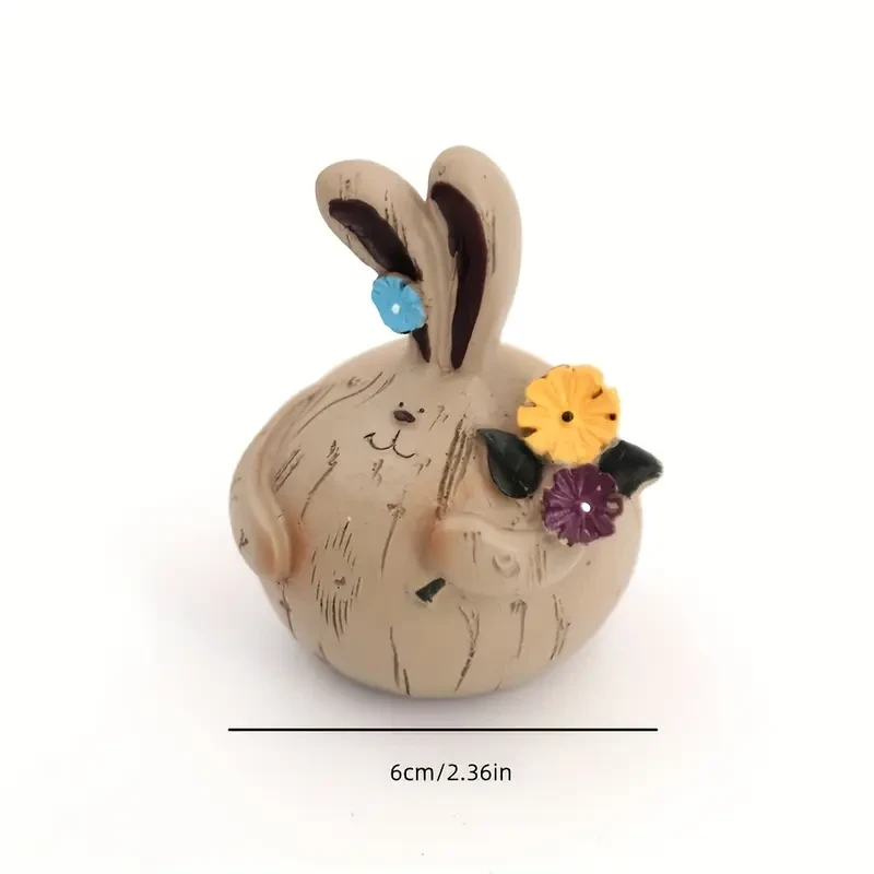 Country Style Fat Rabbit decorations Statues