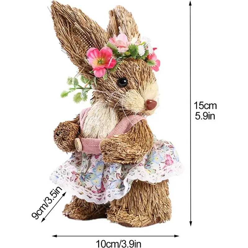 Funny Sisal Easter Bunny
