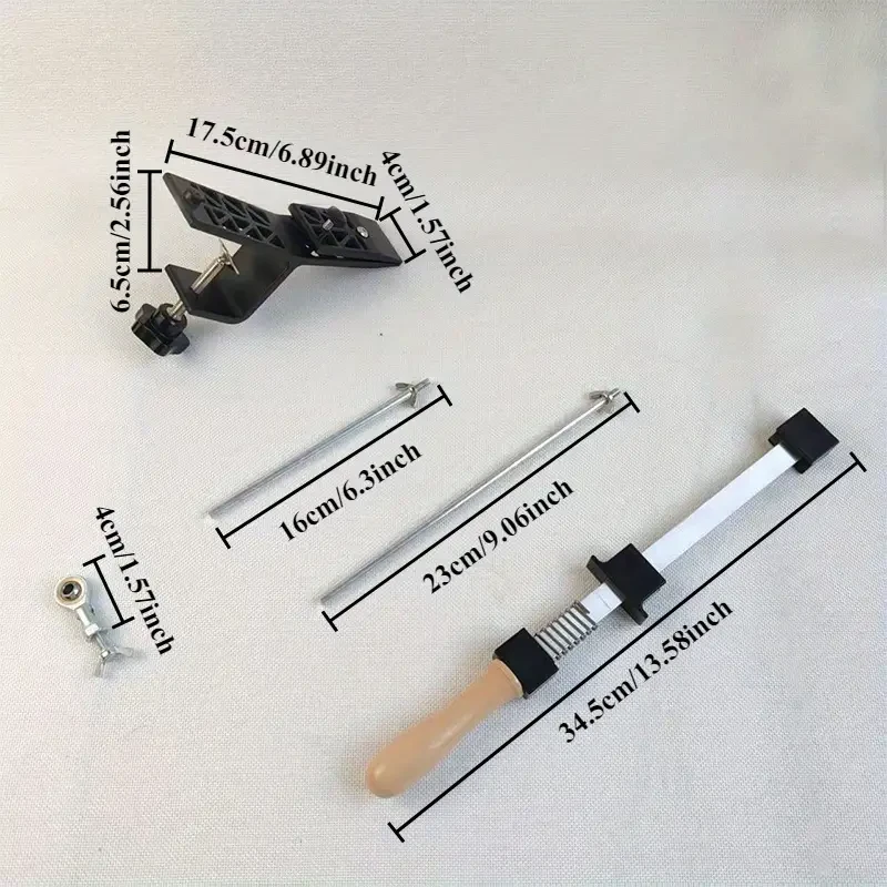 Black GT Kitchen Tool Accessories Fixed Angle Sharpener with Fine Sharpening Stone