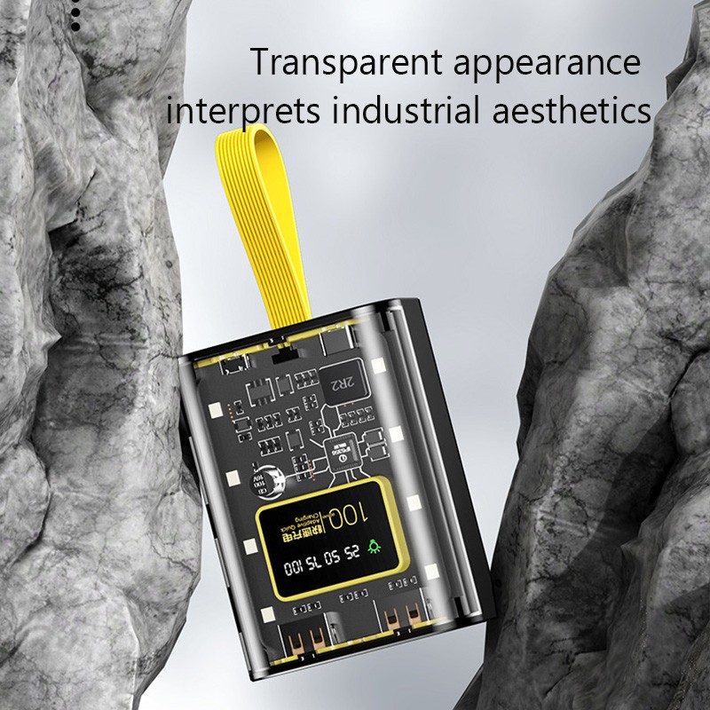 3*18650 Battery Charger Case - DIY Power Bank Box with Fast Charge, Double USB Output, and LED Night Light