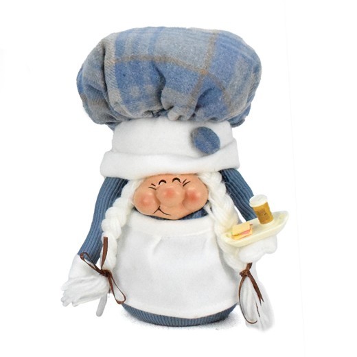 Blue Chef Elf Doll Gift Ornaments