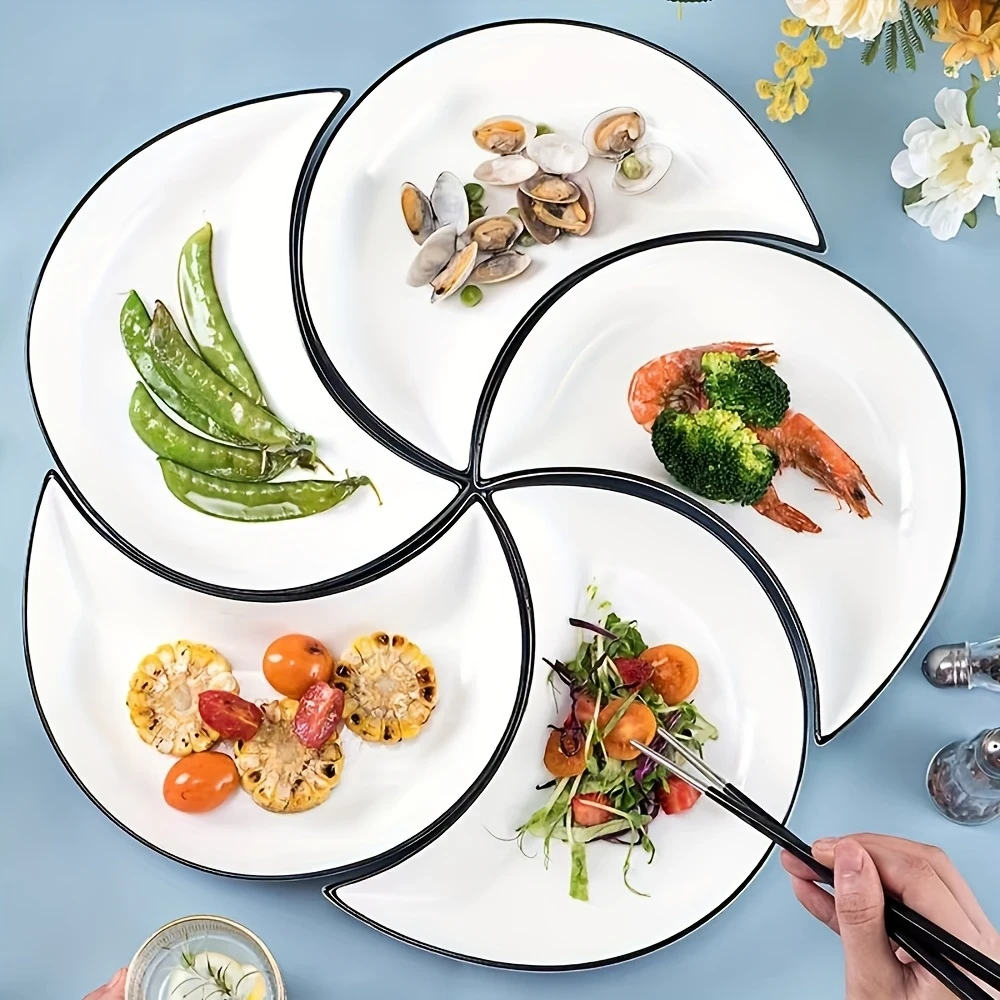 3/4/5pcs Ceramic Dinner Plate Set