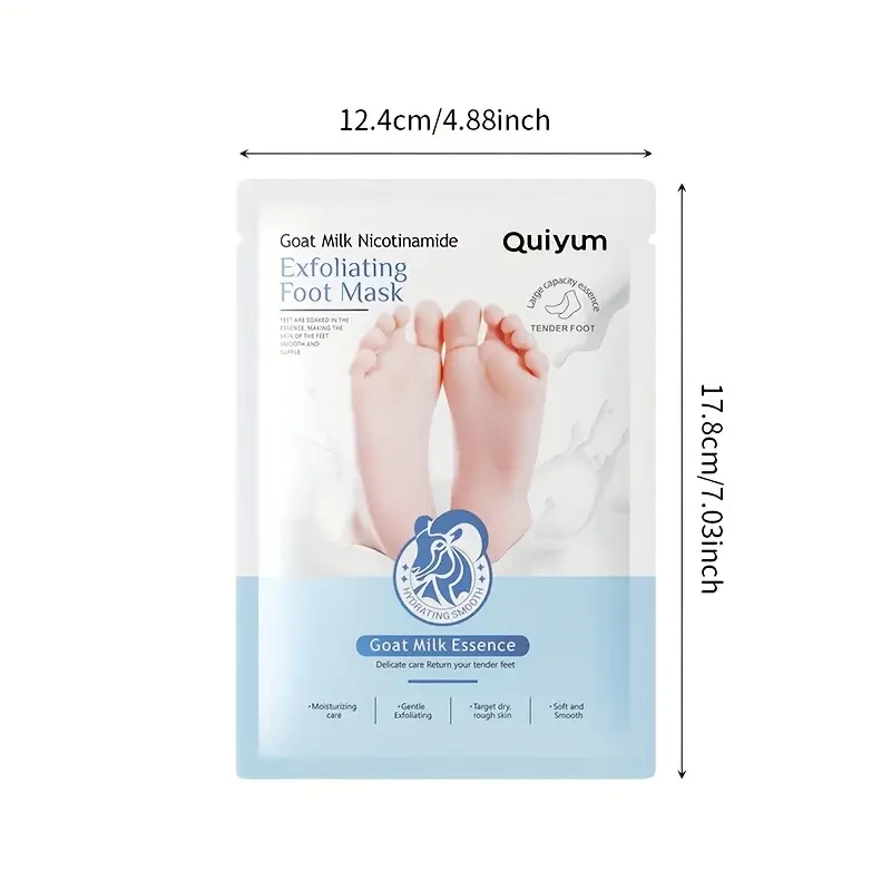 QUIYUM 20pcs Goat Milk Foot Masks