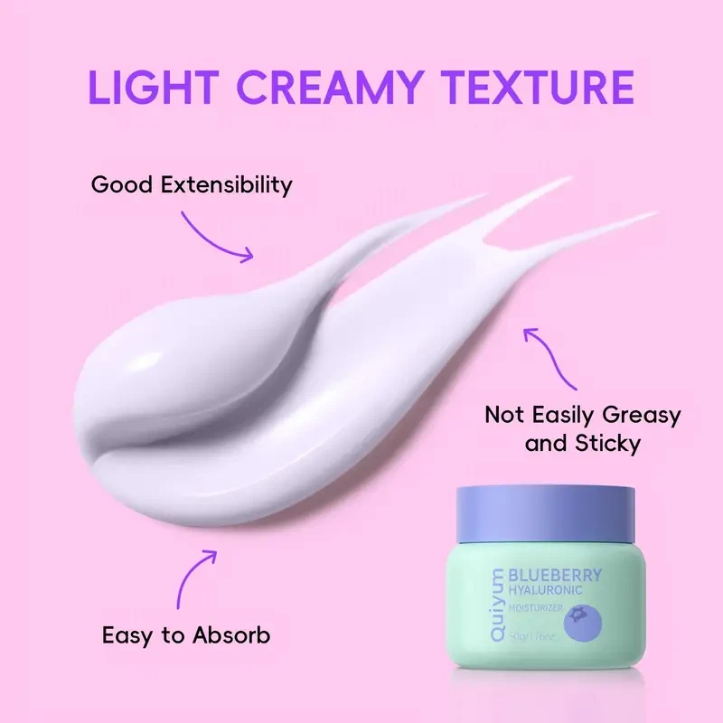 QUIYUM Blueberry Hyaluronic Moisturizer 50g/1.76oz