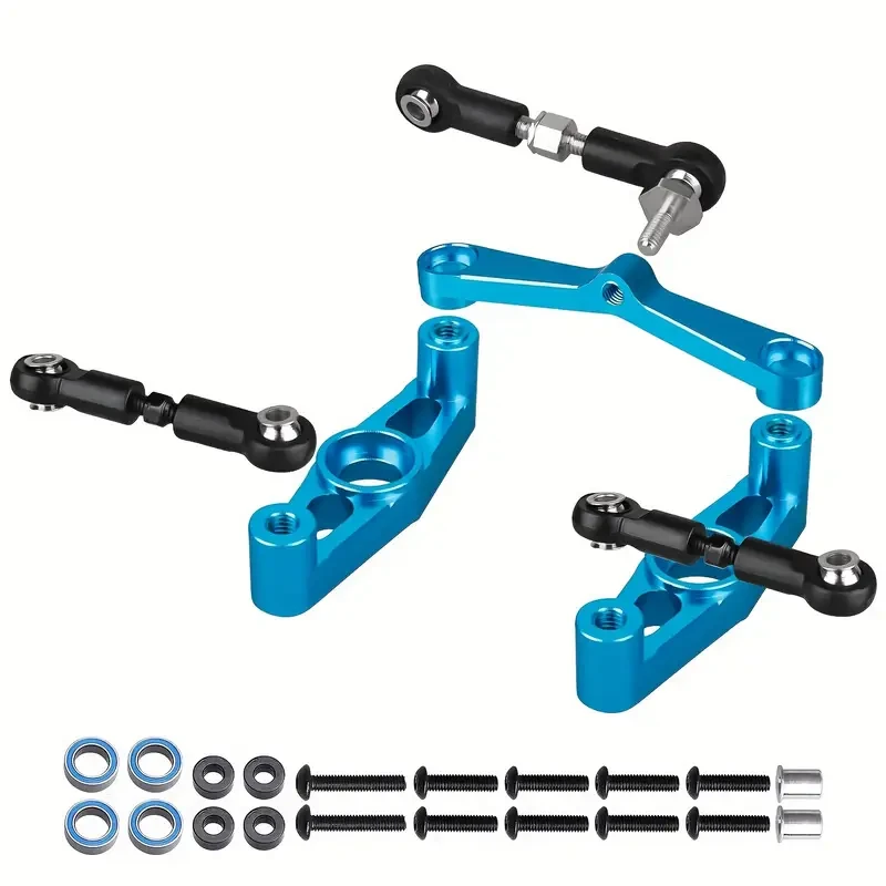 HobbyPark Premium Aluminum Alloy Steering Upgrade Kit for Tamiya TT02 RC Touring Car