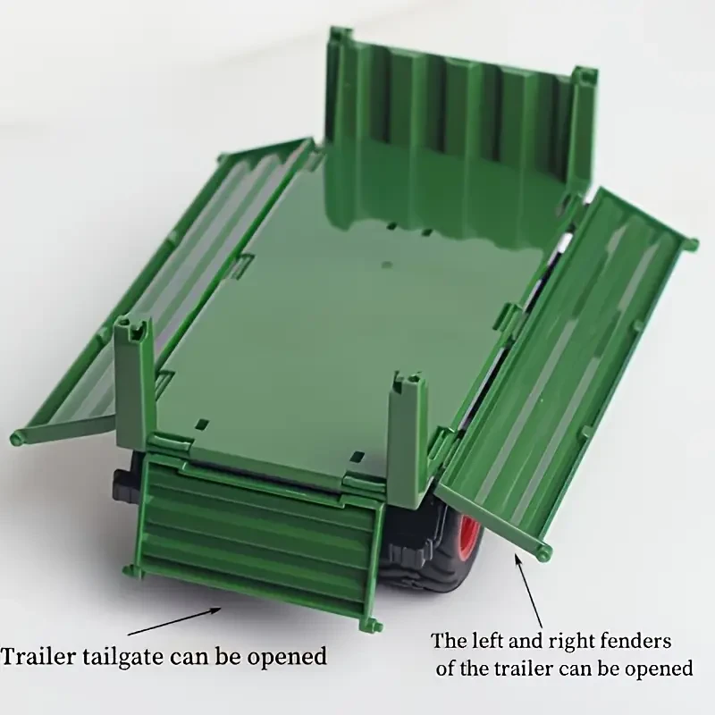 Farm Tractor Toy Set with Trailer