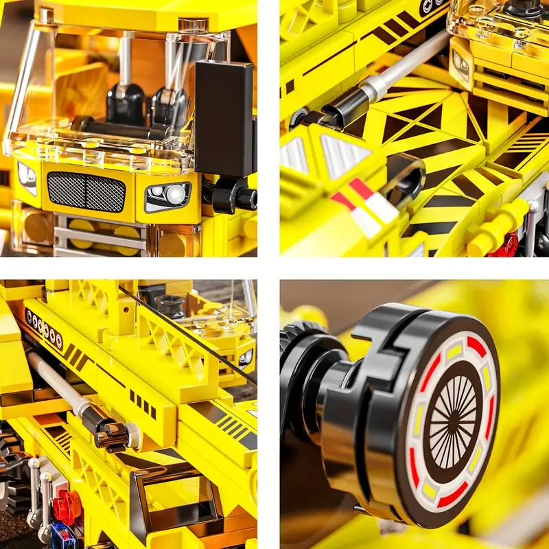 524pcs Crane Mech Model Building Toy