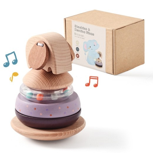 Baby Hands-on Brain Stacking Post Set Of Shapes