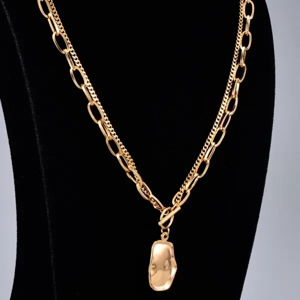 Vintage Industrial Metal Wind Irregular Pendant