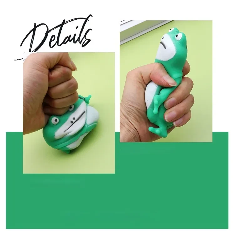 Trend Cartoon Little Frog Toy Vent Decompression Decompression Paste Toy Lonely Little Frog Doll Toy