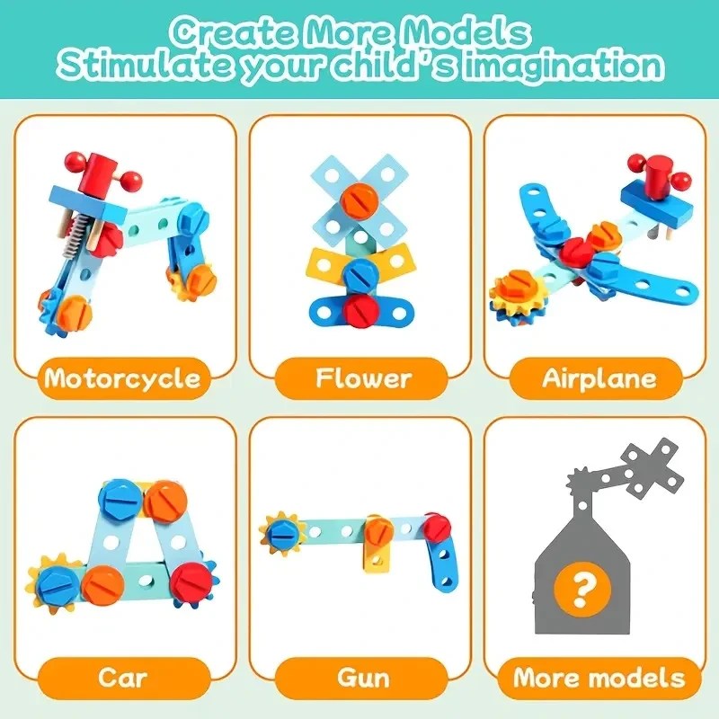 Wooden Youngsters's Tool Box with Box/Workbench/Tool House