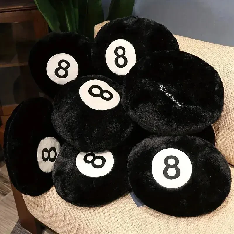 Black Eight Billiards Plush Pillow Toy Cushion Sofa Cushion