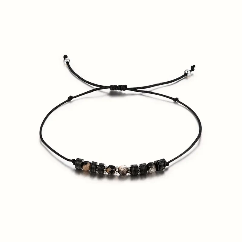 Design Star Tassel Pendant Black Bracelet