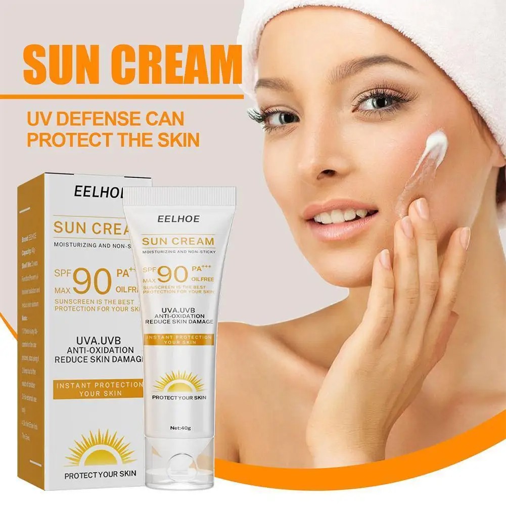 SPF 90 Facial and Body Sunscreen Serum  Sunblock Skin Protective Cream with Moisturizing