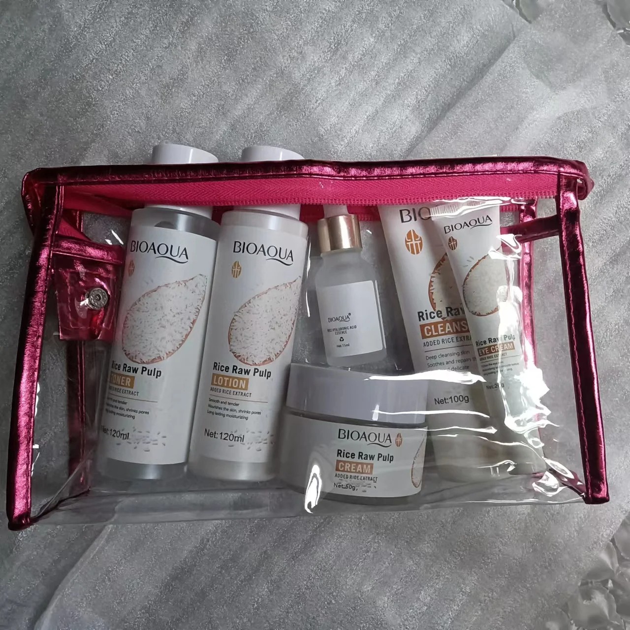 BIOAOUA Original Milk Series Six-Piece Face Care Set  Hydrating Cleanser, Toner, Serum