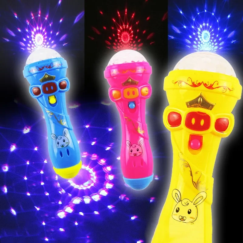 Creative microphone flash stick toy