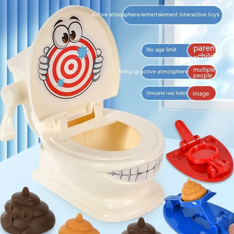 Simulated Toilet Ejection Toy Interaction