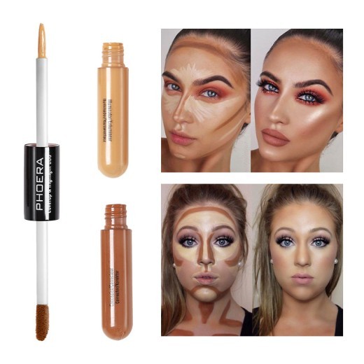 Eurobeauty Double Head Lightening Liquid Concealer Foundation