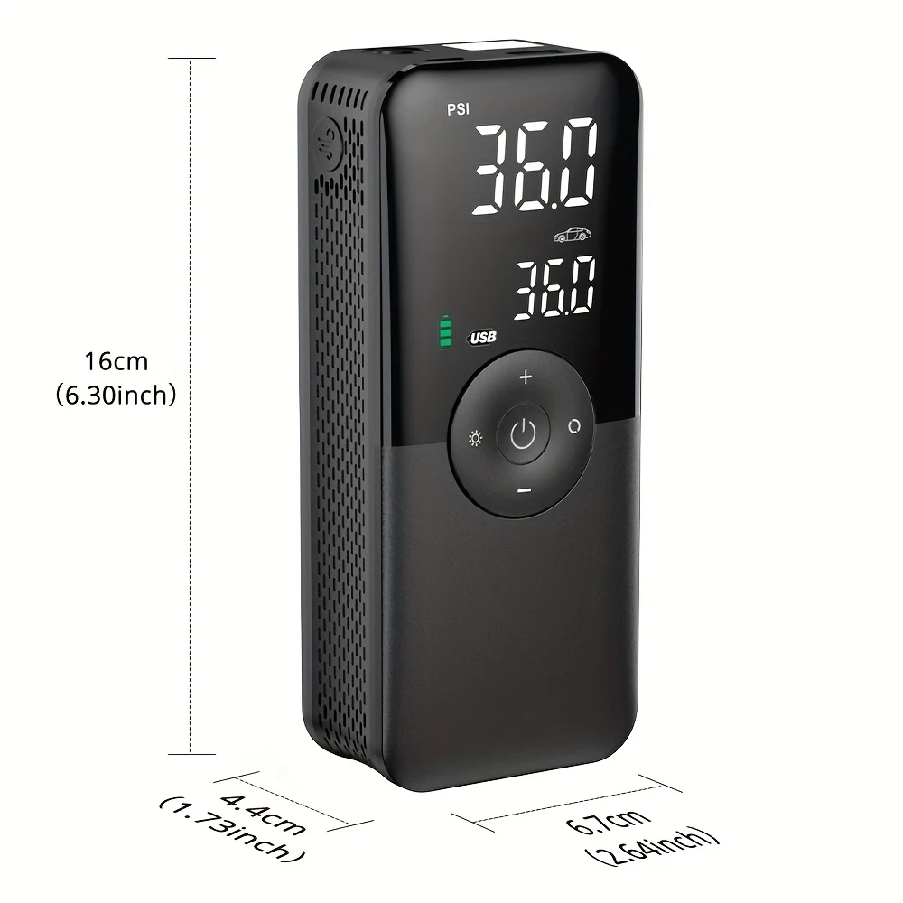 CARSUN Portable Air Compressor Pump for Cars, Motorcycles & Bicycles