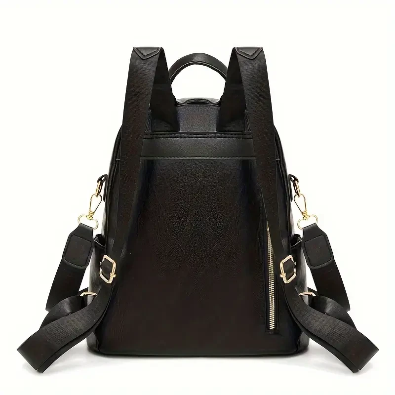 Sequin Embellished Adjustable PU Backpack for Women