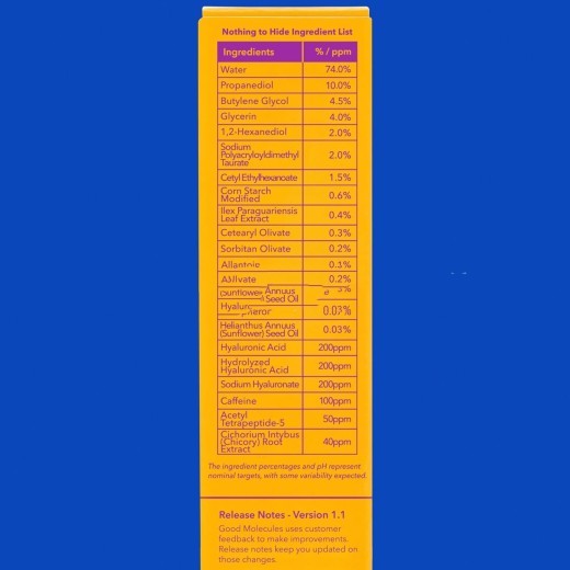 Wake Up Eye Gel Hyaluronic Acid And Caffeine Moisturizing