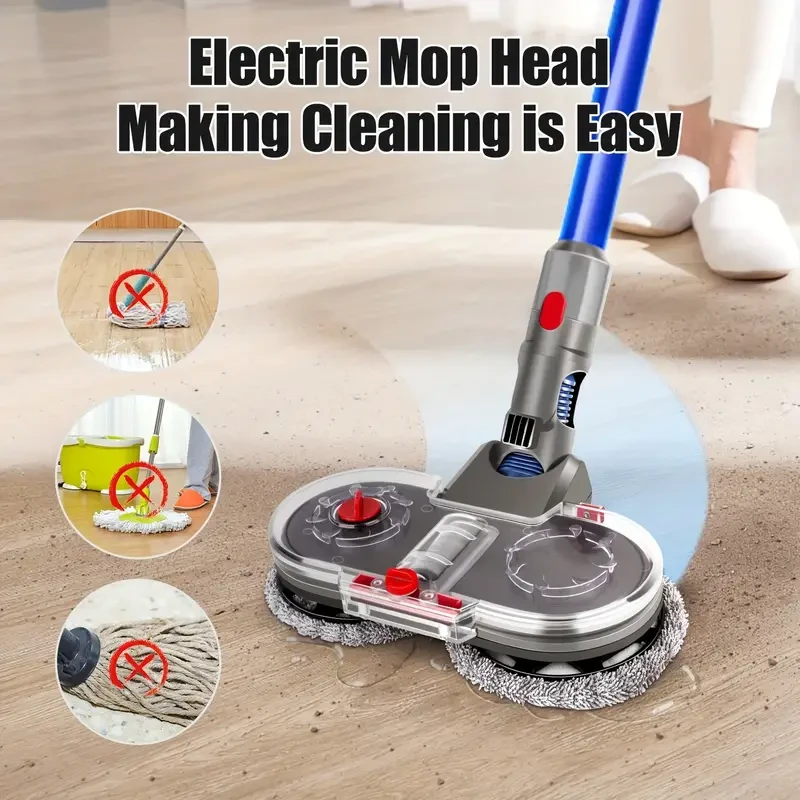 Electric Mop Head Brush for Dyson V7 V8 V10 V11 V15 Vacuum Cleaner