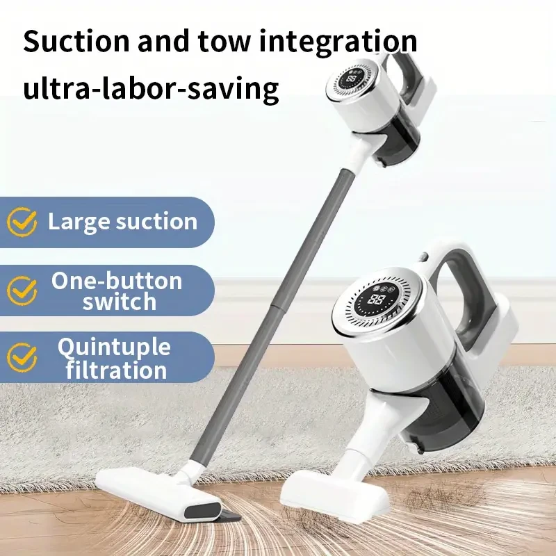 JKUOO Cordless Vacuum Cleaner with Adjustable Length