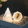 Night Light Crystal Mini Christmas Tree Light Flameless LED