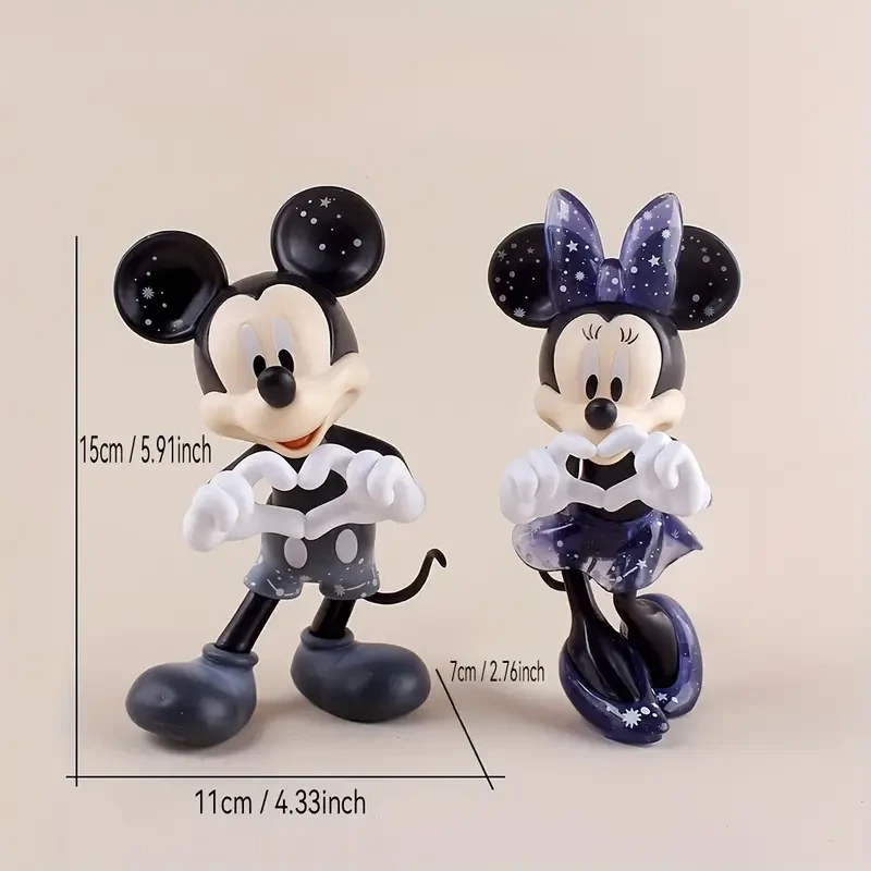 Mickey, Minnie, And Mickey Mouse Trendy Figurines