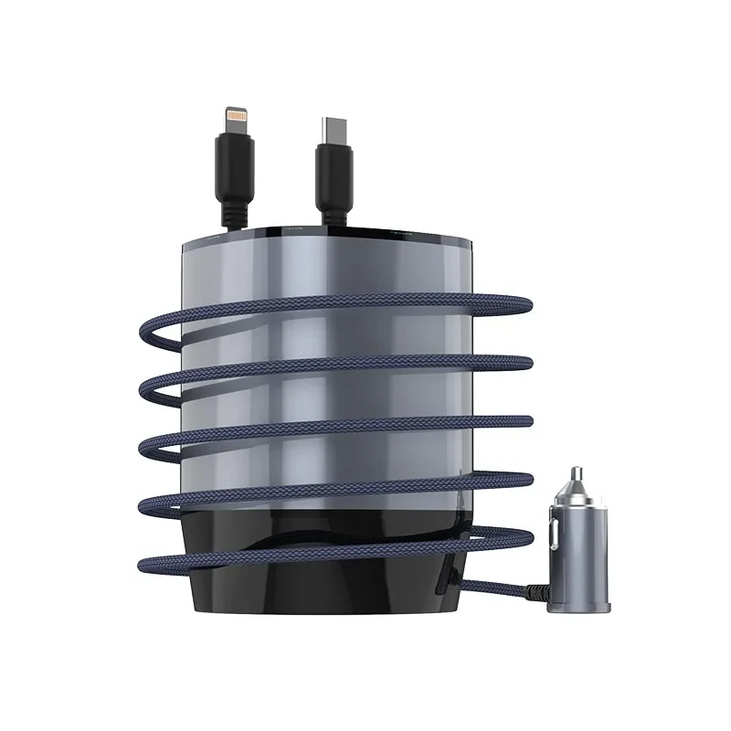 Cup Car Charger Comes With Two Flexible Wire