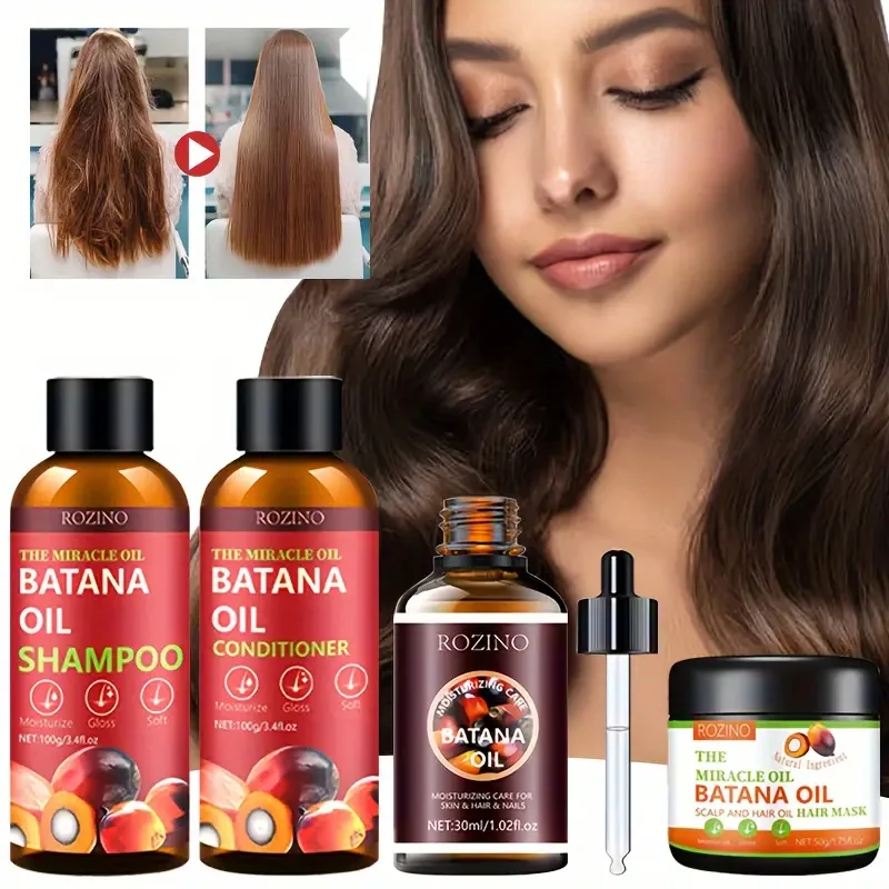 Four Piece Batana Hair Care Set