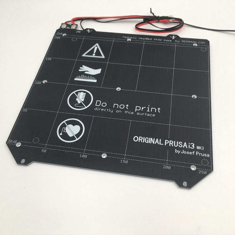 3D Printer Accessories Prusa Mini Hot Bed MK3S Magnetic Magnet Heating Plate Hot Bed PEI Plate