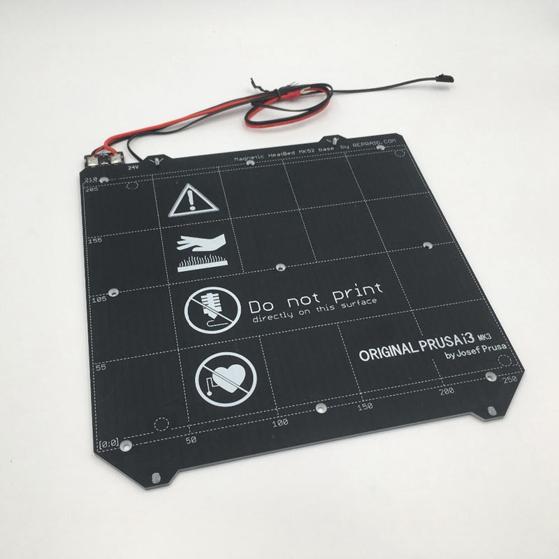 3D Printer Accessories Prusa Mini Hot Bed MK3S Magnetic Magnet Heating Plate Hot Bed PEI Plate