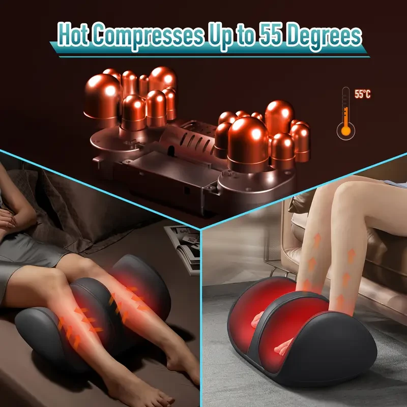 Shiatsu Foot and Calf Massager with Heat