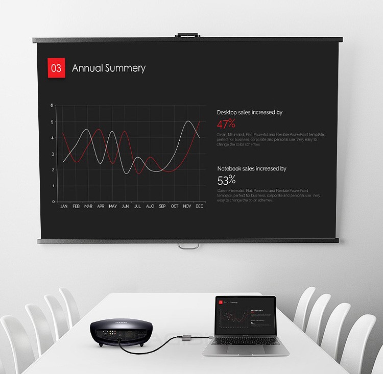 Hagibis USB 3.0 to HDMI-compatible VGA Adapter 4K HD Multi-Display 2in1 USB to HDMI-compatible Converter for Windows 7 8 0 OS
